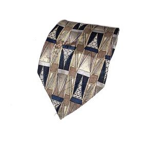 Riggings Patterned Silk Tie NWOT